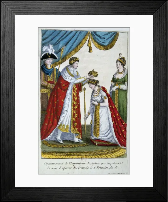 Framed Print : Coronation of the Empress Josephine, 2nd December 1804, 19th century