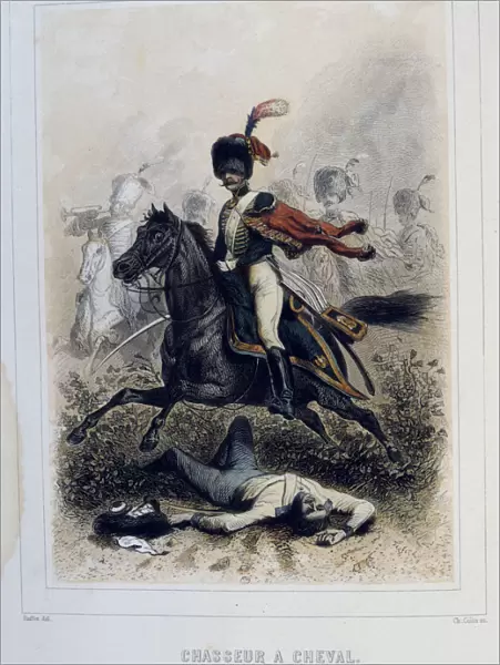 Chasseurs a Cheval, (light cavalry), 1859. Artist: Auguste Raffet