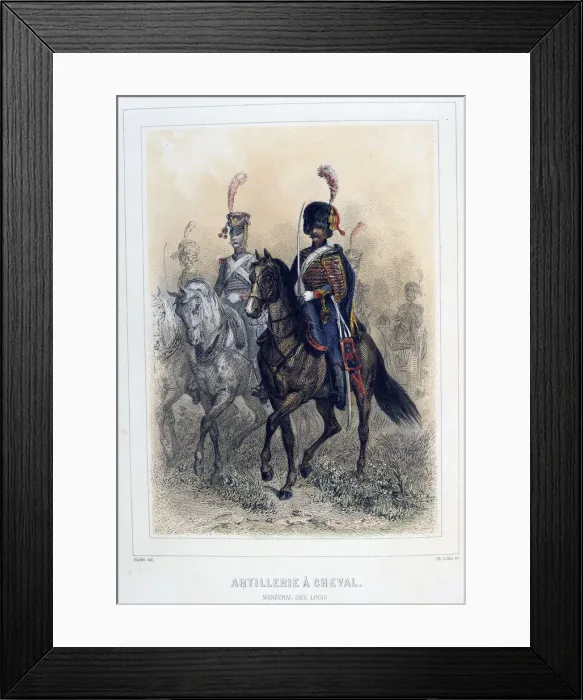 Framed Print : Field Marshal of the Horse Artillery, 1859. Artist: Auguste Raffet Framed Print : Field Marshal of the Horse Artillery, 1859. Artist: Auguste Raffet