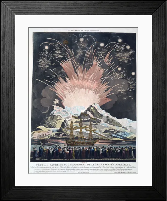Framed Print : The Festivities of the Coronation, Paris, 2nd December 1804, 19th century Framed Print : The Festivities of the Coronation, Paris, 2nd December 1804, 19th century