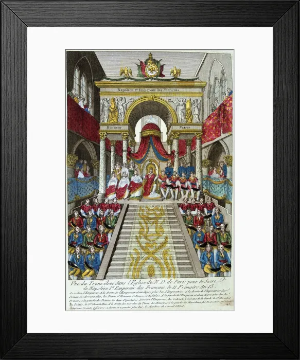 Framed Print : Napoleon Bonaparte is crowned Emperor Napoleon I, 2nd December, 1804, 19th century Framed Print : Napoleon Bonaparte is crowned Emperor Napoleon I, 2nd December, 1804, 19th century