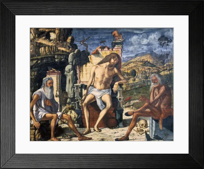 Framed Print : The Meditation on the Passion, c1510. Artist: Vittore Carpaccio Framed Print : The Meditation on the Passion, c1510. Artist: Vittore Carpaccio
