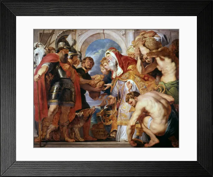 Framed Print : Abraham and Melchisedech, 1615-1618. Artist: Peter Paul Rubens Framed Print : Abraham and Melchisedech, 1615-1618. Artist: Peter Paul Rubens