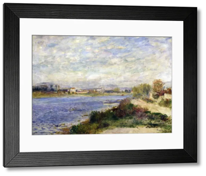 Framed Print : The Seine at Argenteuil, c1883. Artist: Pierre-Auguste Renoir Framed Print : The Seine at Argenteuil, c1883. Artist: Pierre-Auguste Renoir