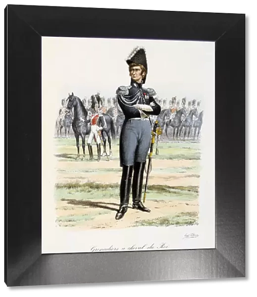 Grenadiers a Cheval du Roi, Capitaine-Lieutenant 1814-15 Artist: Eugene Titeux