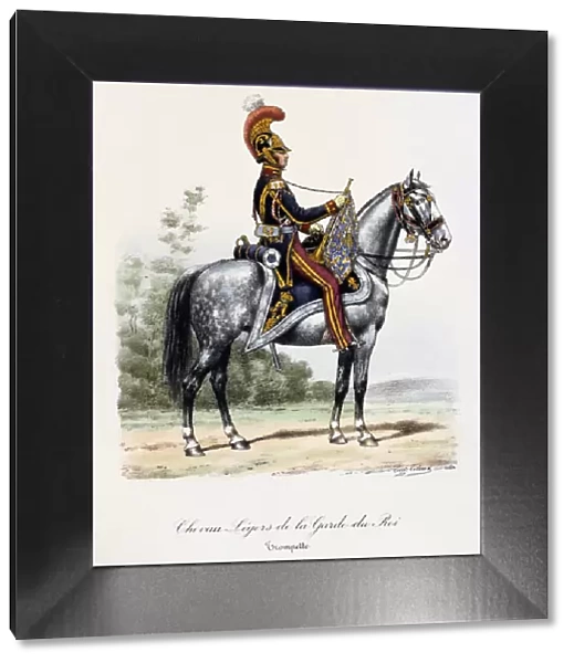 Chevau-Legers de la Garde du Roi, Trumpeter, 1814-15. Artist: Eugene Titeux