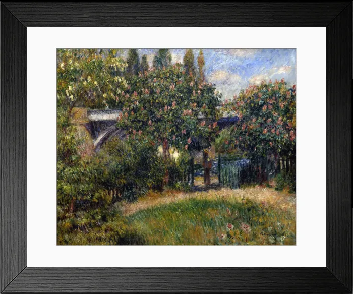 Framed Print : Railway Bridge at Chatou, 1881. Artist: Pierre-Auguste Renoir Framed Print : Railway Bridge at Chatou, 1881. Artist: Pierre-Auguste Renoir