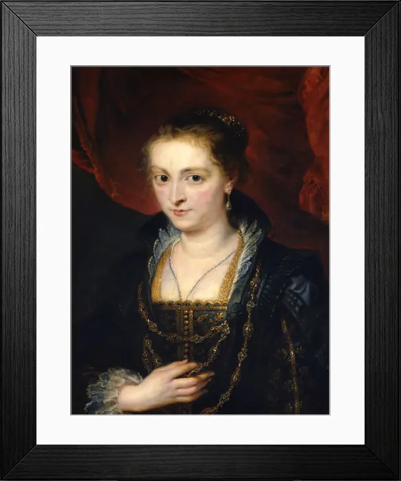 Framed Print : Portrait of Suzanne Fourment, 17th century. Artist: Peter Paul Rubens
