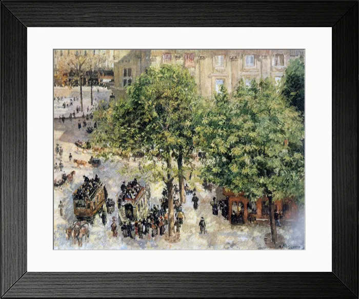 Framed Print : Place du Theatre-Francais, Spring, 1898. Artist: Camille Pissarro Framed Print : Place du Theatre-Francais, Spring, 1898. Artist: Camille Pissarro