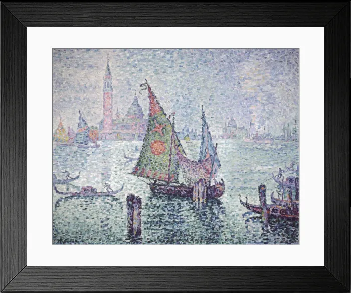 Framed Print : The Green Sail, Venice, 1904. Artist: Paul Signac Framed Print : The Green Sail, Venice, 1904. Artist: Paul Signac