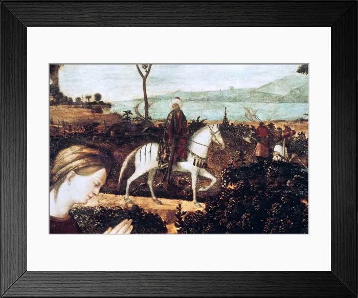 Framed Print : Ste Famille, detail. Artist: Vittore Carpaccio Framed Print : Ste Famille, detail. Artist: Vittore Carpaccio