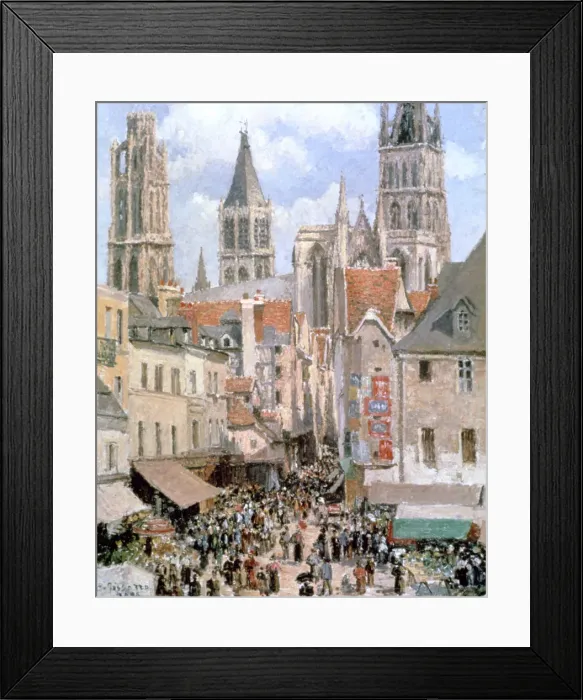 Framed Print : Levine and Walk Rouen, 1898. Artist: Camille Pissarro Framed Print : Levine and Walk Rouen, 1898. Artist: Camille Pissarro