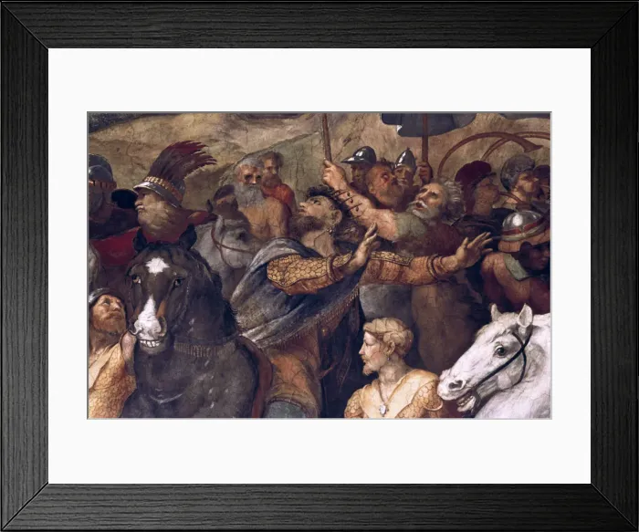 Framed Print : Pope Leo I, Repulsing Attila, (detail), 1511-14. Artist: Raphael Framed Print : Pope Leo I, Repulsing Attila, (detail), 1511-14. Artist: Raphael
