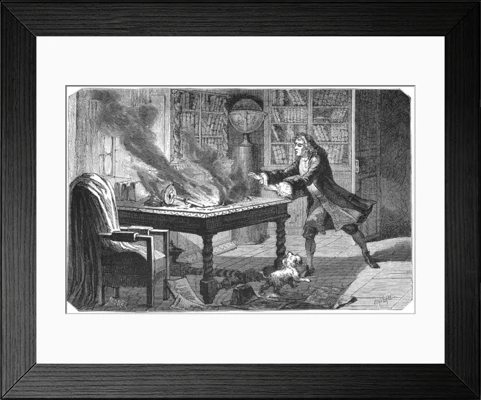 Framed Print : Isaac Newton, English scientist and mathematician, 1874 Framed Print : Isaac Newton, English scientist and mathematician, 1874
