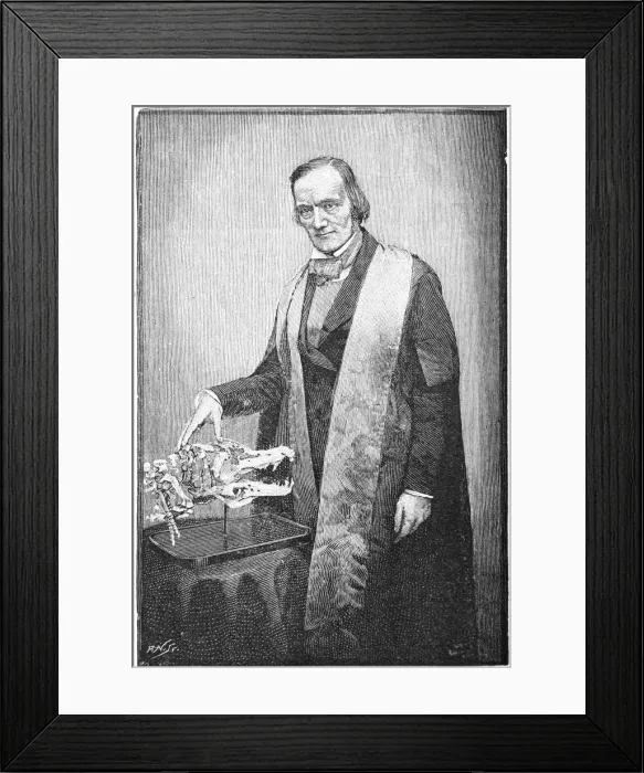 Framed Print : Richard Owen, British naturalist, c1856 (1891)