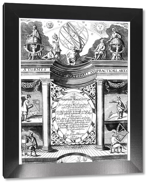 Title page of Samuel Sturmy, Mariners Magazine, London, 1669. Artist: Samuel Sturmy