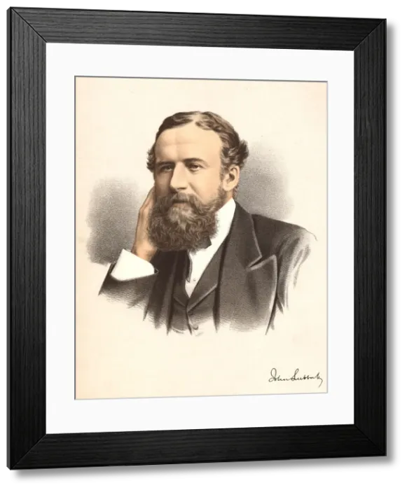 Framed Print : John Lubbock, first Baron Avebury, English banker, archaeologist, naturalist and politician, c1880 Framed Print : John Lubbock, first Baron Avebury, English banker, archaeologist, naturalist and politician, c1880