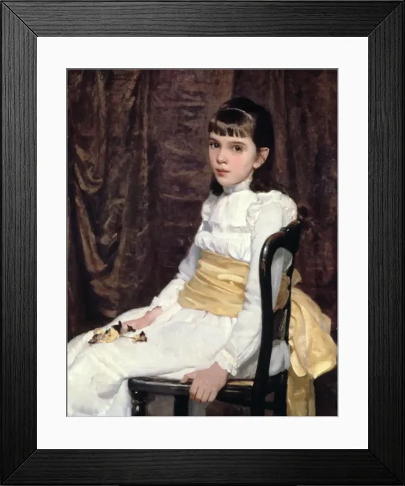 Framed Print : A Little Girl, 1887. Artist: Cecilia Beaux Framed Print : A Little Girl, 1887. Artist: Cecilia Beaux