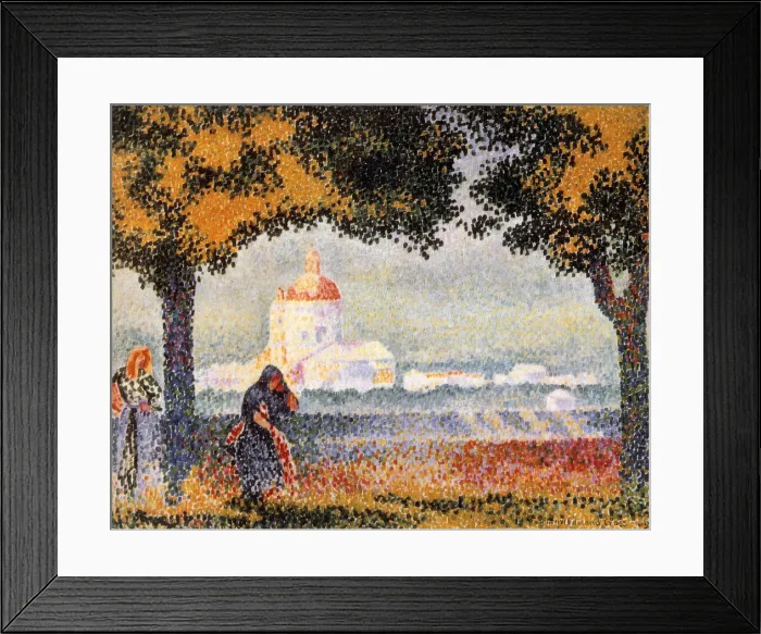 Framed Print : The Church of Santa Maria degli Angely Near Assisi, 1909. Artist: Henri Edmond Cross Framed Print : The Church of Santa Maria degli Angely Near Assisi, 1909. Artist: Henri Edmond Cross