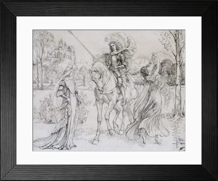 Framed Print : Greeting the Knight, c1880-1932. Artist: Armand Point Framed Print : Greeting the Knight, c1880-1932. Artist: Armand Point