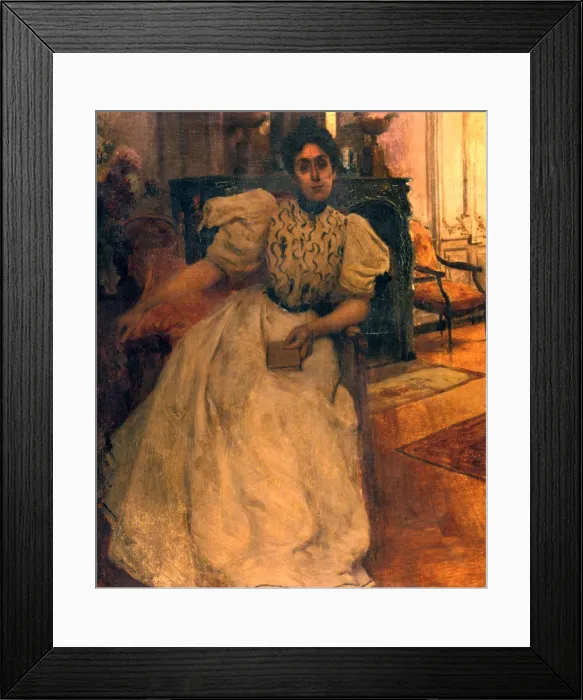 Framed Print : Madeline Gide, 1897. Artist: Paul Albert Laurens Framed Print : Madeline Gide, 1897. Artist: Paul Albert Laurens
