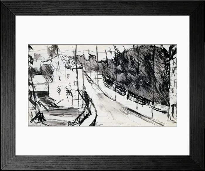 Framed Print : Street of Suburbs, c1900-1944. Artist: Max Jacob Framed Print : Street of Suburbs, c1900-1944. Artist: Max Jacob