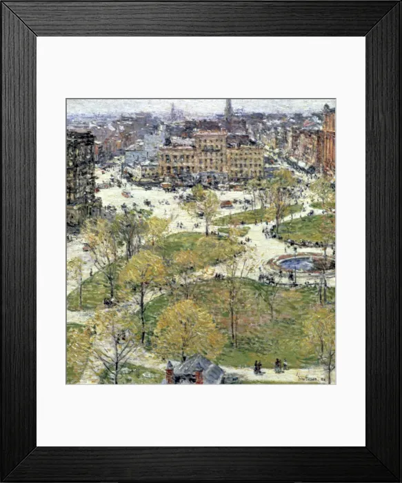 Framed Print : Union Square in Spring, 1896. Artist: Frederick Childe Hassam Framed Print : Union Square in Spring, 1896. Artist: Frederick Childe Hassam