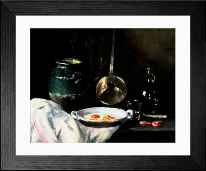 Framed Print : Still Life with Eggs, 20th Century. Artist: Antoine Vollon Framed Print : Still Life with Eggs, 20th Century. Artist: Antoine Vollon