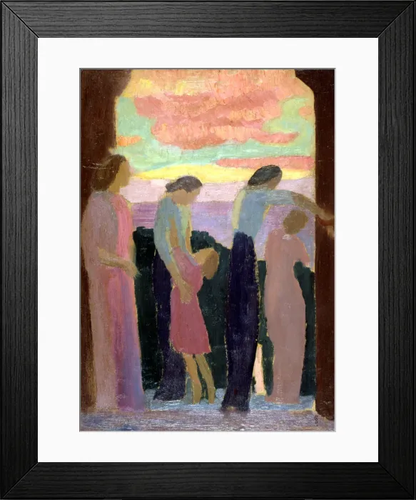 Framed Print : Marthe Denis and the Children on the Balcony, c1900-1940. Artist: Maurice Denis Framed Print : Marthe Denis and the Children on the Balcony, c1900-1940. Artist: Maurice Denis