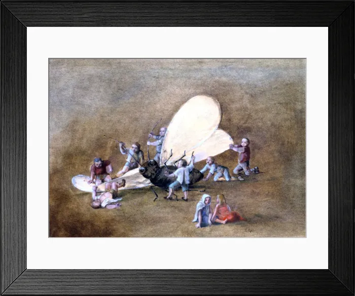 Framed Print : The Cruel Children, c1850-1890. Artist: Stanislas Lepine Framed Print : The Cruel Children, c1850-1890. Artist: Stanislas Lepine