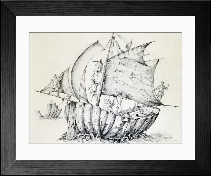Framed Print : The Ship, c1850-1890. Artist: Stanislas Lepine Framed Print : The Ship, c1850-1890. Artist: Stanislas Lepine
