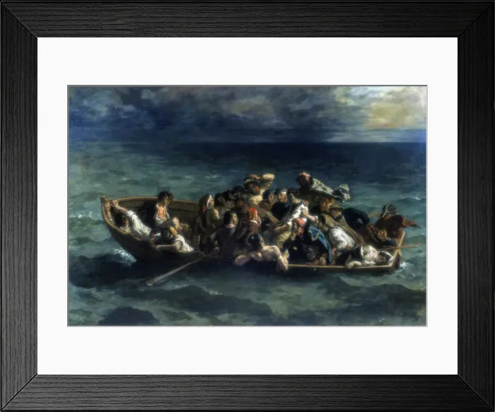 Framed Print : The Shipwreck of Don Juan, 1840. Artist: Eugene Delacroix Framed Print : The Shipwreck of Don Juan, 1840. Artist: Eugene Delacroix