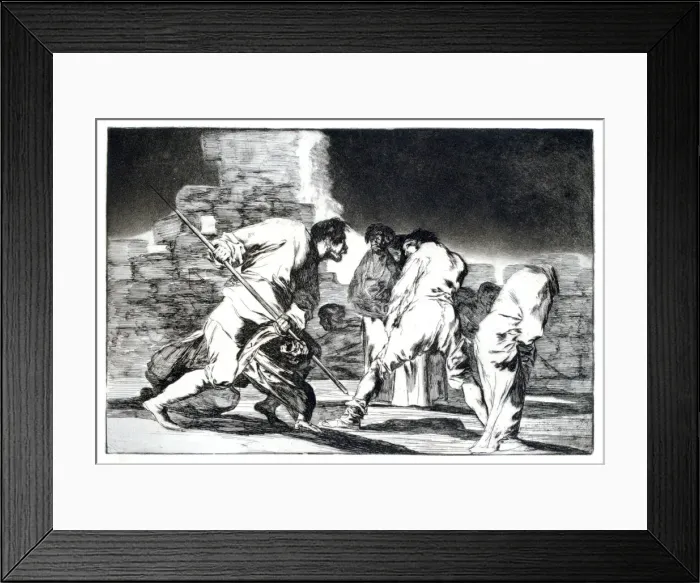 Framed Print : Riddle of Fury, 1819-1823. Artist: Francisco Goya Framed Print : Riddle of Fury, 1819-1823. Artist: Francisco Goya