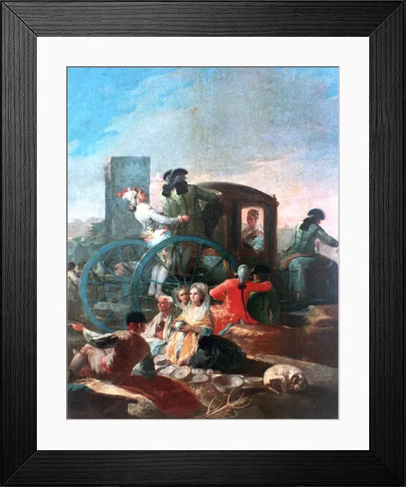 Framed Print : The Pottery Vendor, 1778. Artist: Francisco Goya Framed Print : The Pottery Vendor, 1778. Artist: Francisco Goya