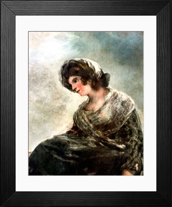 Framed Print : The Milkmaid of Bordeaux, c1824. Artist: Francisco Goya Framed Print : The Milkmaid of Bordeaux, c1824. Artist: Francisco Goya