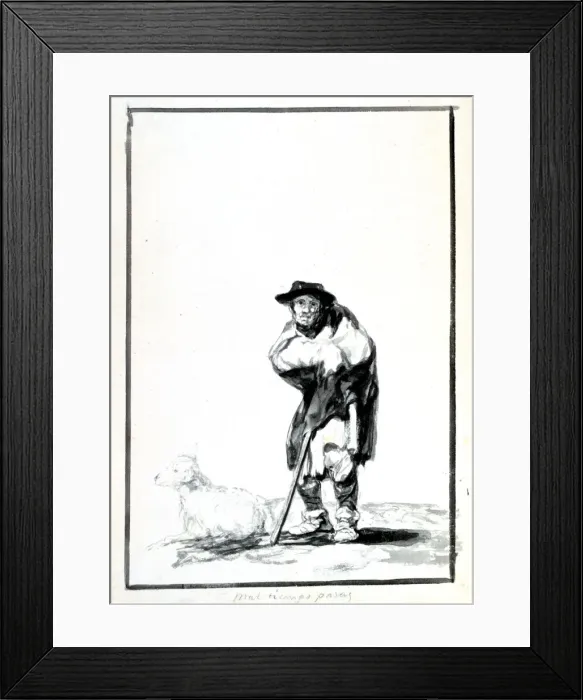 Framed Print : The Shepherd, c1760-1820. Artist: Francisco Goya Framed Print : The Shepherd, c1760-1820. Artist: Francisco Goya