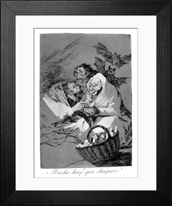 Framed Print : There is plenty to suck, 1799. Artist: Francisco Goya Framed Print : There is plenty to suck, 1799. Artist: Francisco Goya