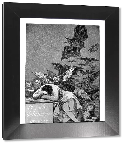 The sleep of reason produces monsters, 1799. Artist: Francisco Goya