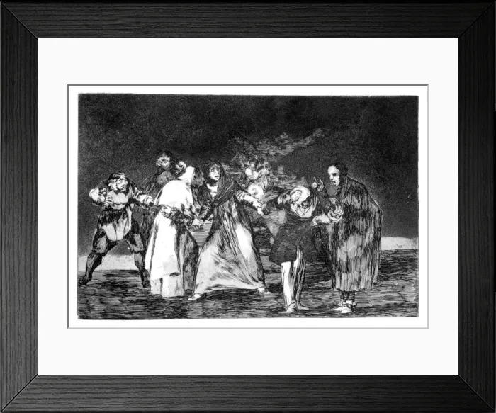 Framed Print : The exhortations, 1819-1823. Artist: Francisco Goya Framed Print : The exhortations, 1819-1823. Artist: Francisco Goya