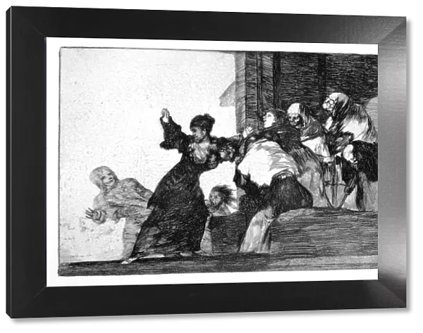 Riddle of the poor, 1819-1823. Artist: Francisco Goya