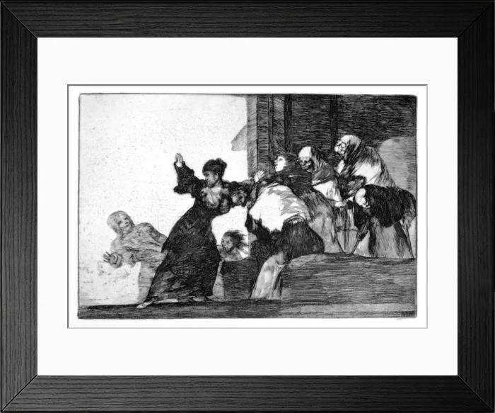 Framed Print : Riddle of the poor, 1819-1823. Artist: Francisco Goya Framed Print : Riddle of the poor, 1819-1823. Artist: Francisco Goya