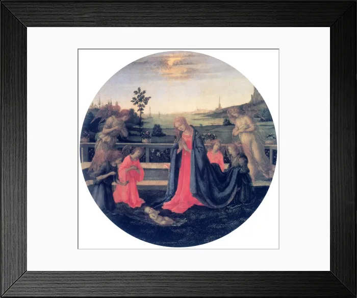 Framed Print : The Adoration, c1480s. Artist: Filippino Lippi Framed Print : The Adoration, c1480s. Artist: Filippino Lippi