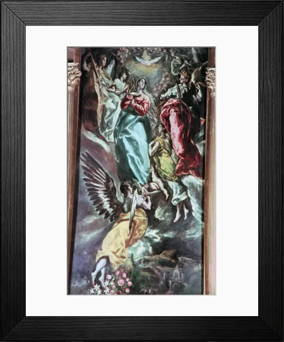 Framed Print : The Assumption of the Virgin, c1613. Artist: El Greco Framed Print : The Assumption of the Virgin, c1613. Artist: El Greco