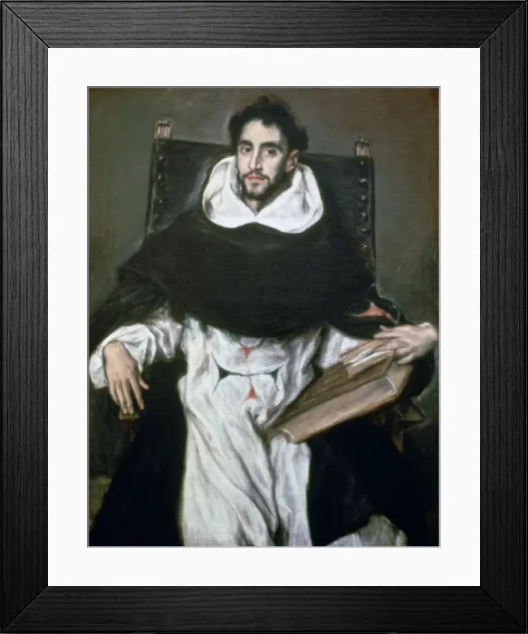 Framed Print : Fray Hortensio Felix Paravicino, 1609. Artist: El Greco Framed Print : Fray Hortensio Felix Paravicino, 1609. Artist: El Greco