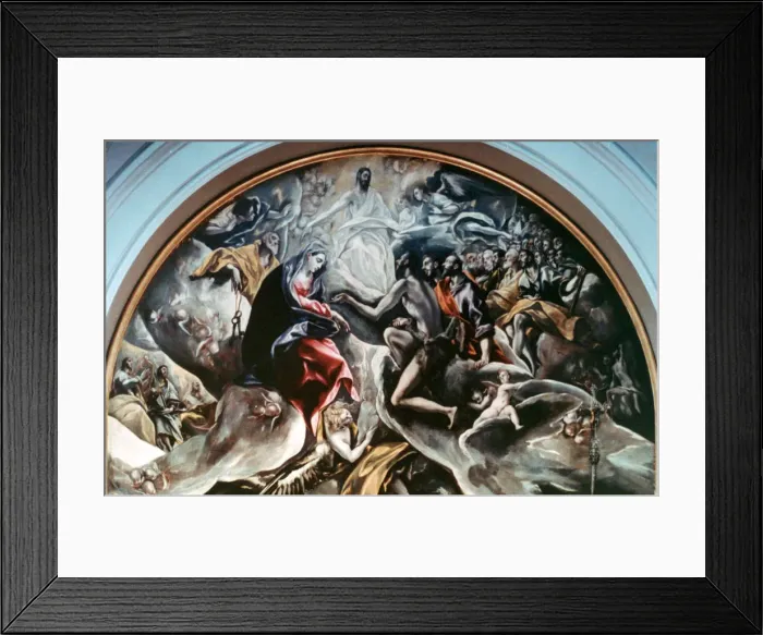 Framed Print : The Burial of Count Orgaz (detail), 1586-1588. Artist: El Greco Framed Print : The Burial of Count Orgaz (detail), 1586-1588. Artist: El Greco