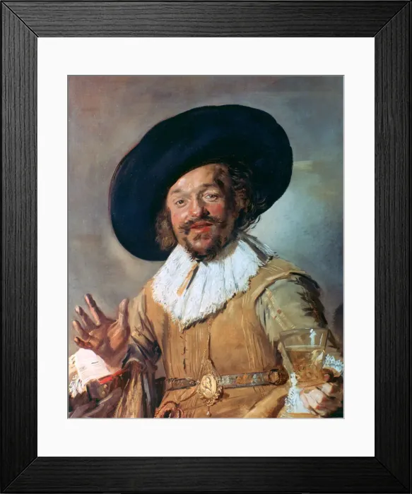 Framed Print : The Merry Drinker, 1628-1630. Artist: Frans Hals Framed Print : The Merry Drinker, 1628-1630. Artist: Frans Hals