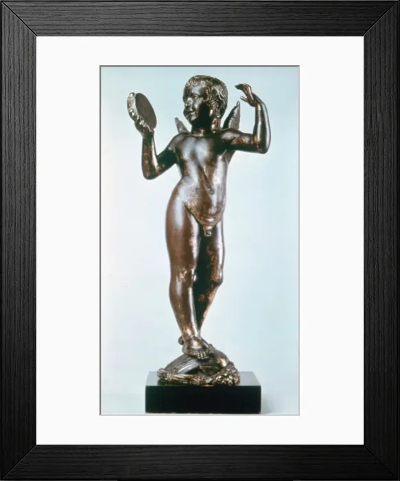 Framed Print : Angel with Tambourine, 1429. Artist: Donatello Framed Print : Angel with Tambourine, 1429. Artist: Donatello