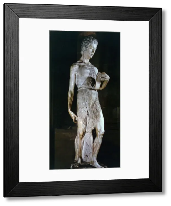 Framed Print : St John the Baptist, c1420-1460. Artist: Donatello Framed Print : St John the Baptist, c1420-1460. Artist: Donatello