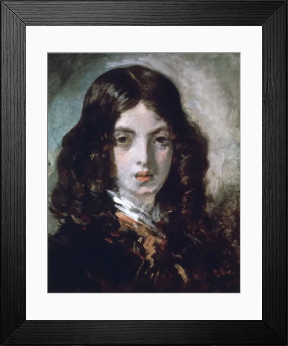 Framed Print : The Small Red-Headed Beggar, 1843. Artist: Emile Isidore Deroy Framed Print : The Small Red-Headed Beggar, 1843. Artist: Emile Isidore Deroy