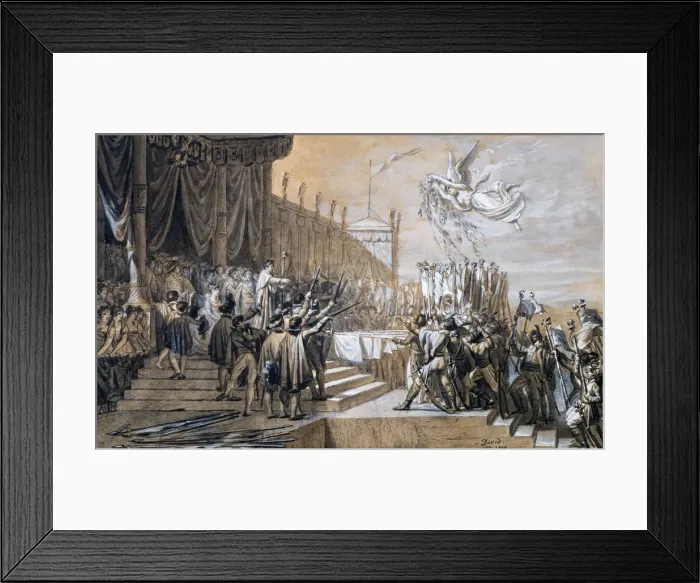 Framed Print : The Distribution of the Eagle Standards, 5th December 1804, 1808. Artist: Jacques Louis David Framed Print : The Distribution of the Eagle Standards, 5th December 1804, 1808. Artist: Jacques Louis David